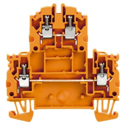 WEIDMULLER WDK 4N OR Zacisk modułowy wielorzędowy, złącze śrubowe, 4 mm², 800 V, 32 A, liczba poziomów: 2, pomarańczowy 1041960000 /100szt./ (1041960000)